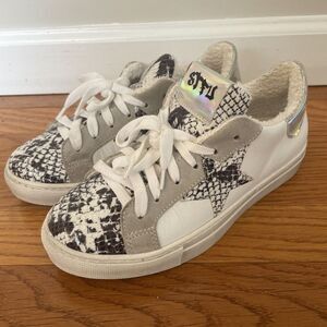 STFU Snakeskin Women's Sneakers With Star Made In Italy Women's‎ Size 36